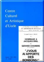 promotion journal Grard Chambre chante BREL