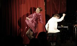 la belle Estelle Boin et Fabrice Coccitto au Piano