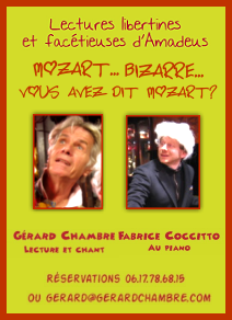 flyer avec les photos de Grard Chambre et Fabrice Coccitto