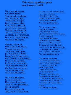 texte : Ne me quitte pas