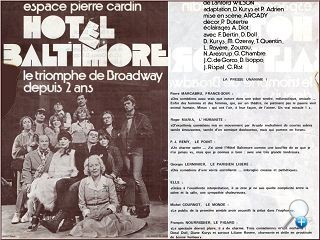 flyer Hotel Baltimore - Espace Pierre Cardin