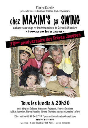 image - flyer Chez Maxim's ça Swing...